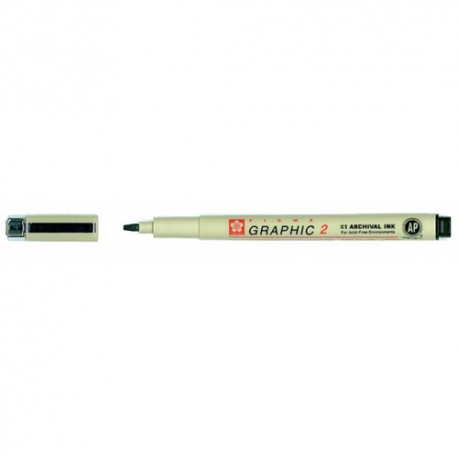 Sakura Pigma Graphic 2 kaligrafski marker Črna 2mm