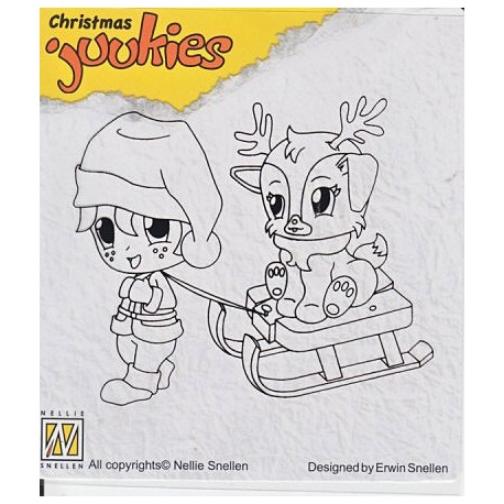 Štampiljka Nellies Juukies Christmas Sankanje