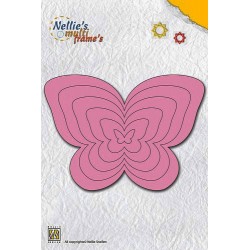 Nellies noži okvirji Metulji od 23mm do 118mm 6 kosov