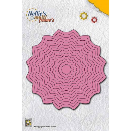 Nellies noži okvirji Roža od 16mm do 110mm 13 kosov