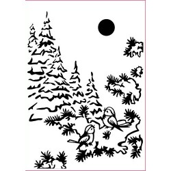 Embossing mapa 150 x 105mm Ptički