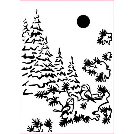 Embossing mapa 150 x 105mm Ptički