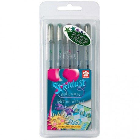 Sakura Sturdust Gel roler z bleščicami set 5