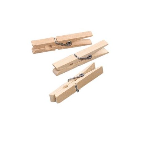 Ščipalke iz lesa 72 x 8mm, 50 kosov