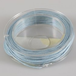 Povoščena tekstilna vrvica modra 1mm x 5m