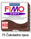  Fimo soft 57g. 75 Čokoladno rjava (art. 8020-75)