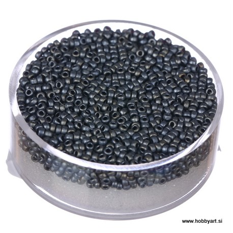 Miyuki perle 1,5mm, Siva 10g.