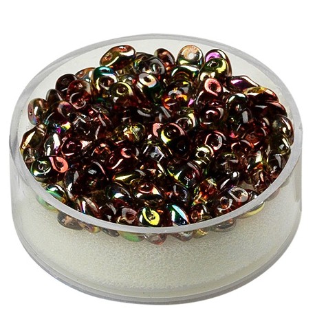 Super Duo perle 2,5 x 5mm, Kristal multi 8g.