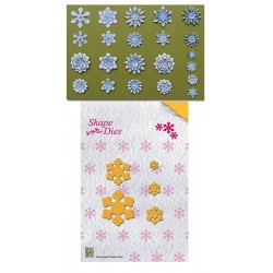 Nellies noži Zložljive rože 12 do 48mm, 5 kosov