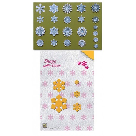 Nellies noži Zložljive rože 12 do 48mm, 5 kosov