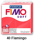  Fimo soft 57g. 40 Flamingo (art. 8020-40)