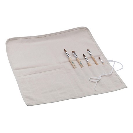 Tekstilni platnen ovitek za čopiče