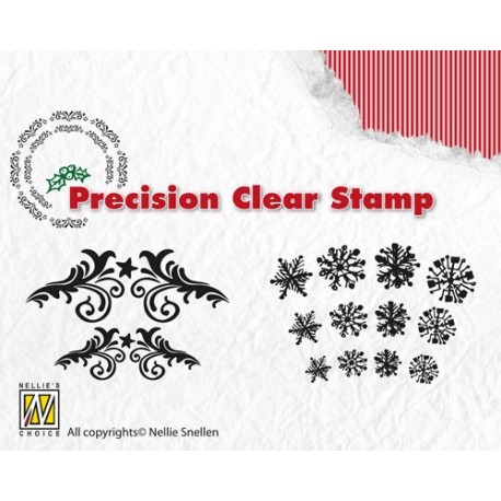 Štampiljke za krožne odtise Snežinke