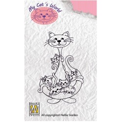 Štampiljke Mačke 003 širina 35mm, višina 55mm