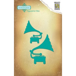 Nellies Vintasia nož Gramofona cca 50 x 60 in 60 x 80mm