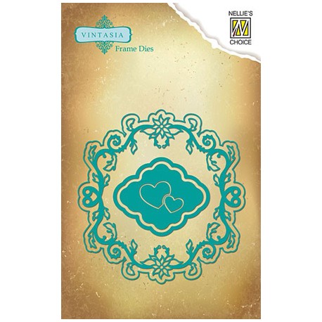 Nellies Vintasia nož Okvir s Srčki 100 x 100mm