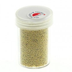 Mini perle brez luknje 0,8 - 1mm, Zlate 22g.