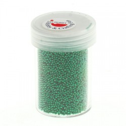 Mini perle brez luknje 0,8 - 1mm, Zelene 22g.