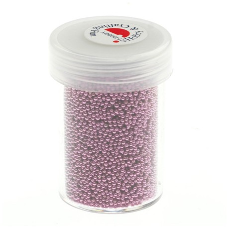 Mini perle brez luknje 0,8 - 1mm, Pink 22g.