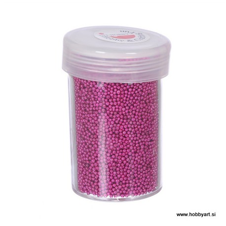 Mini perle brez luknje 0,8 - 1mm, Pink 22g.