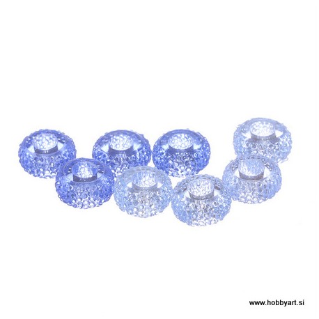 Epoksi akrilne perle 12mm Ø luknje 4,5mm, Lavanda, 8 kos