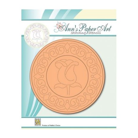 Nellies Embrodery Stitching šablona z okvirjem 110mm