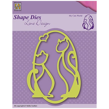 Nellies noži Shape 001 Mački 70 x 100mm