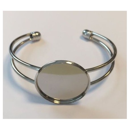 Zapestnica z nastavkom premer 25mm, 62x52mm, Platinaste b.