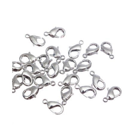 Zaključni karabin 10mm, 50 kosov Platinaste b.