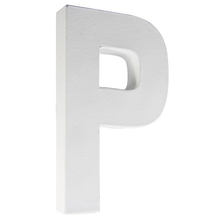 Črka iz kartona - Papmacheja P 20,5cm