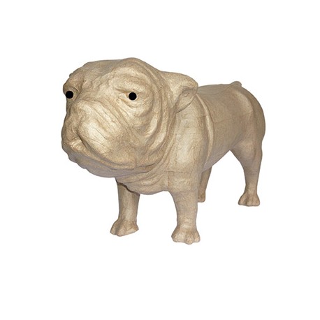 Papmache figura S Buldog 22x9x11cm