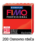  Fimo professional 85g. 200 Osnovno rdeča (art. 8004-200)