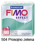  Fimo effect 57g. 504 Prosojno zelena (art. 8020-504)