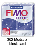  Fimo effect 57g. 302 Modra z bleščicami (art. 8020-302)