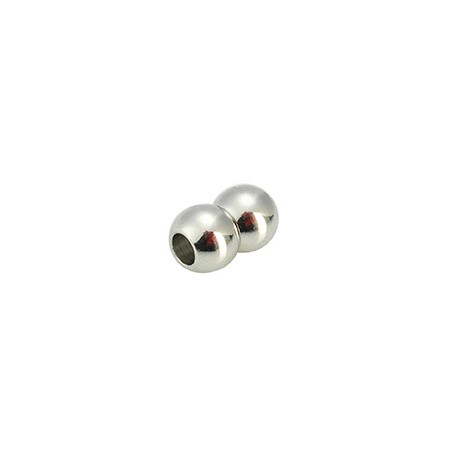 Magnetni zaključek 10x15mm, not.pr 5mm, Platinaste barve