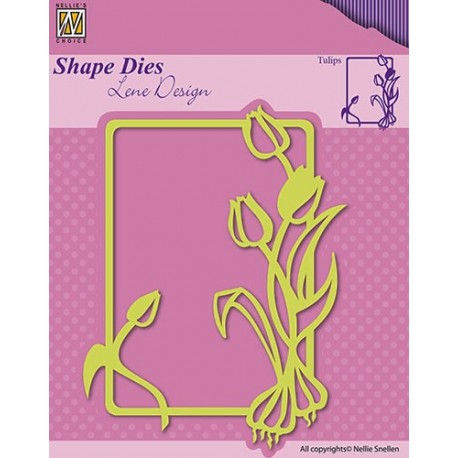 Nellis nož Okvir pravokotnik Tulipani 65 x 90mm