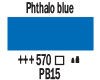  Amsterdam akrilna barva 570 Pthalo blue (art. 17045700)