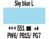 Amsterdam akrilna barva 551 Sky blue light (art. 17045510)