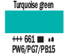  Amsterdam akrilna barva 661 Turquise green (art. 17046610)