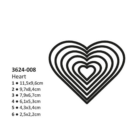 Vaessen Darice noži od 2,5cm so 11,5cm, 6 kosov