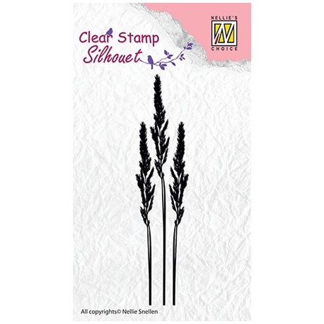 Nellies štampiljka silhueta Ušesa trave š. 9 x 2,5cm