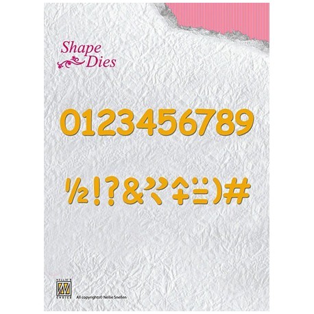 Nellies nož Številke, ločila višina 15mm