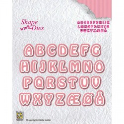 Nellies nož Črke dvodebelinske višina 14mm
