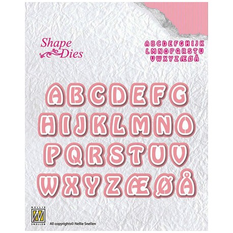 Nellies nož Črke dvodebelinske višina 14mm