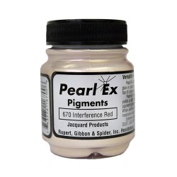 Pearl Ex kovinski pigment 14g. 670 Inter Red
