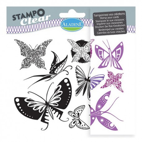 Aladin prozorna štampiljka Metulji 150 x 150mm