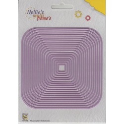 Nellies noži XL Kvadrati od 12 do 120mm, 19 kosov