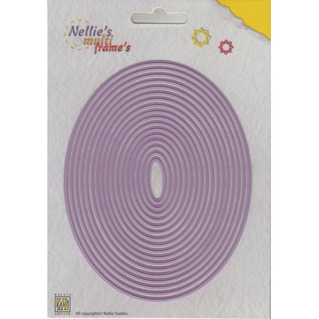 Nellies noži XL Oval od 10x25 do 107x137mm, 17 kosov