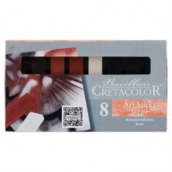 Art sticks debele 7 x 14mm, Naravni toni set 8