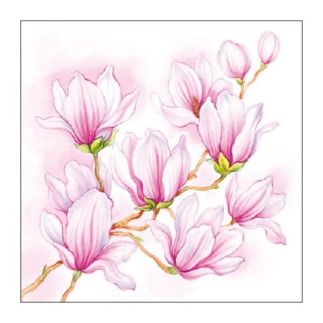 Papirni prtički Servieti Magnolija 4 kosi 33x33cm
